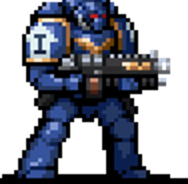 Brother Luca pixel-art portrait