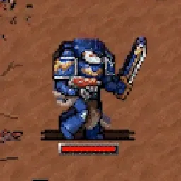 Malum Caedo carrying a Chainsword
