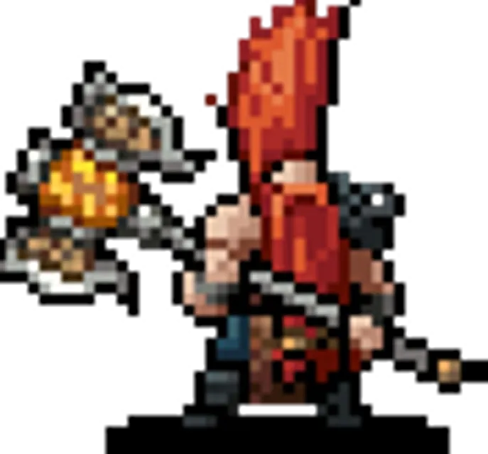 Gotrek Gurnisson pixel-art portrait