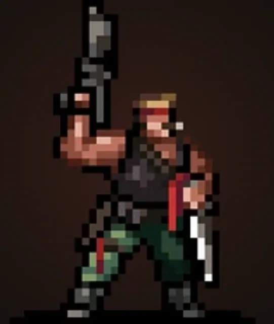 The Legend of Catachan pixel-art portrait